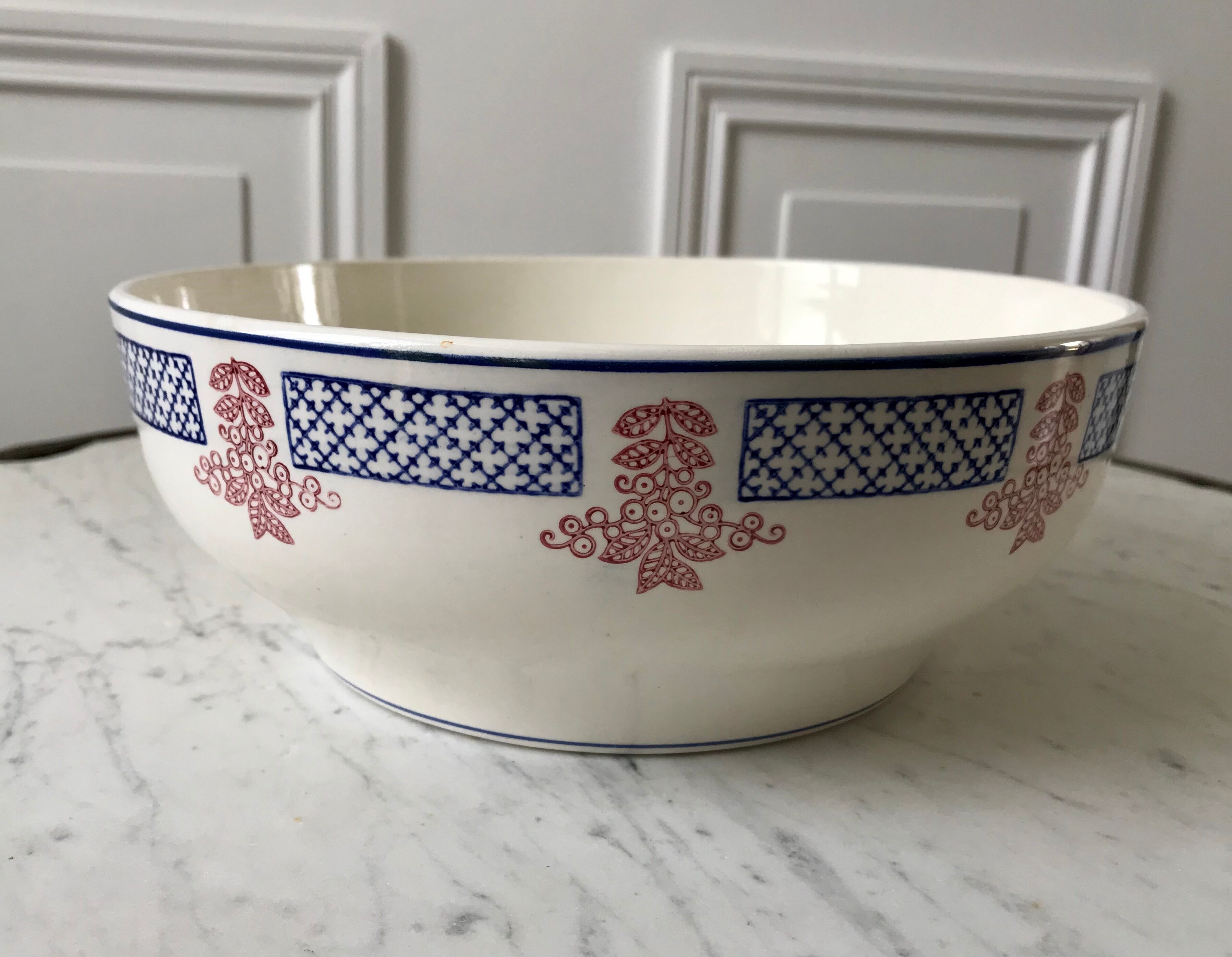 Saladier Longwy modèle "Fécamp" années 30-40