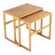 Set of 2 Oak Nesting Tables - danish design - mid century modern