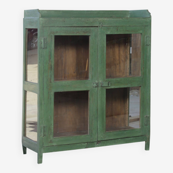 Antique teak sideboard (original light green patina)