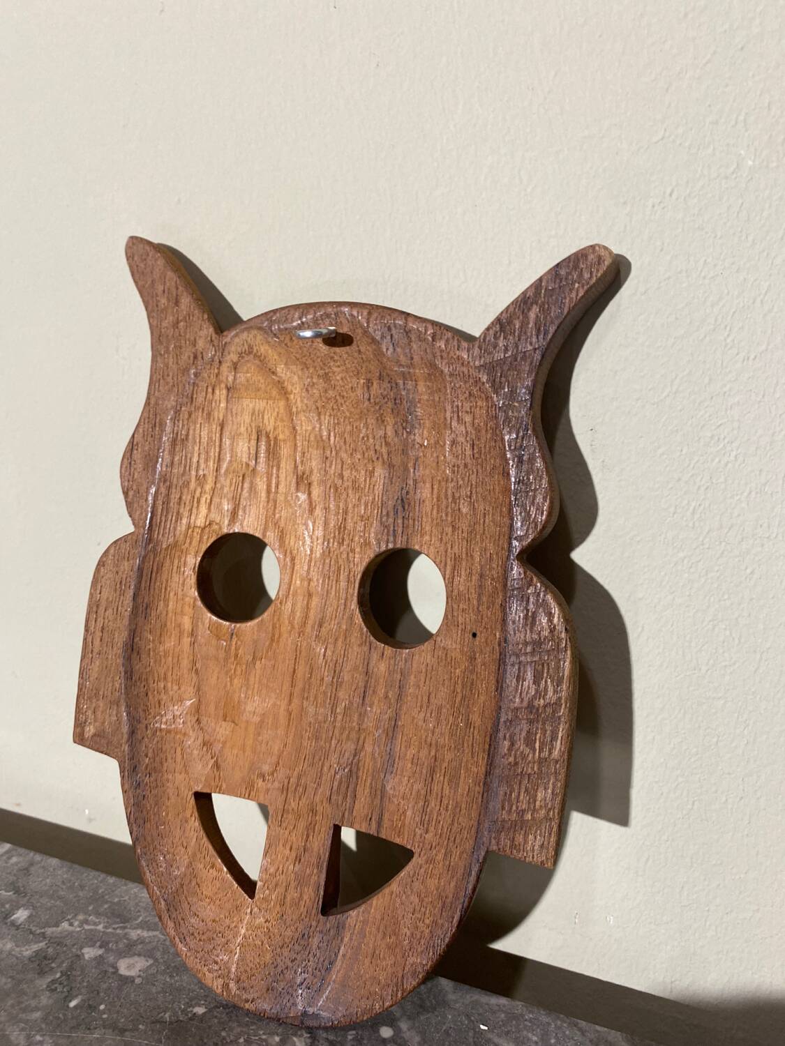 Handmade wooden mask
