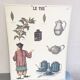 Old educational poster Deyrolle "Tea"