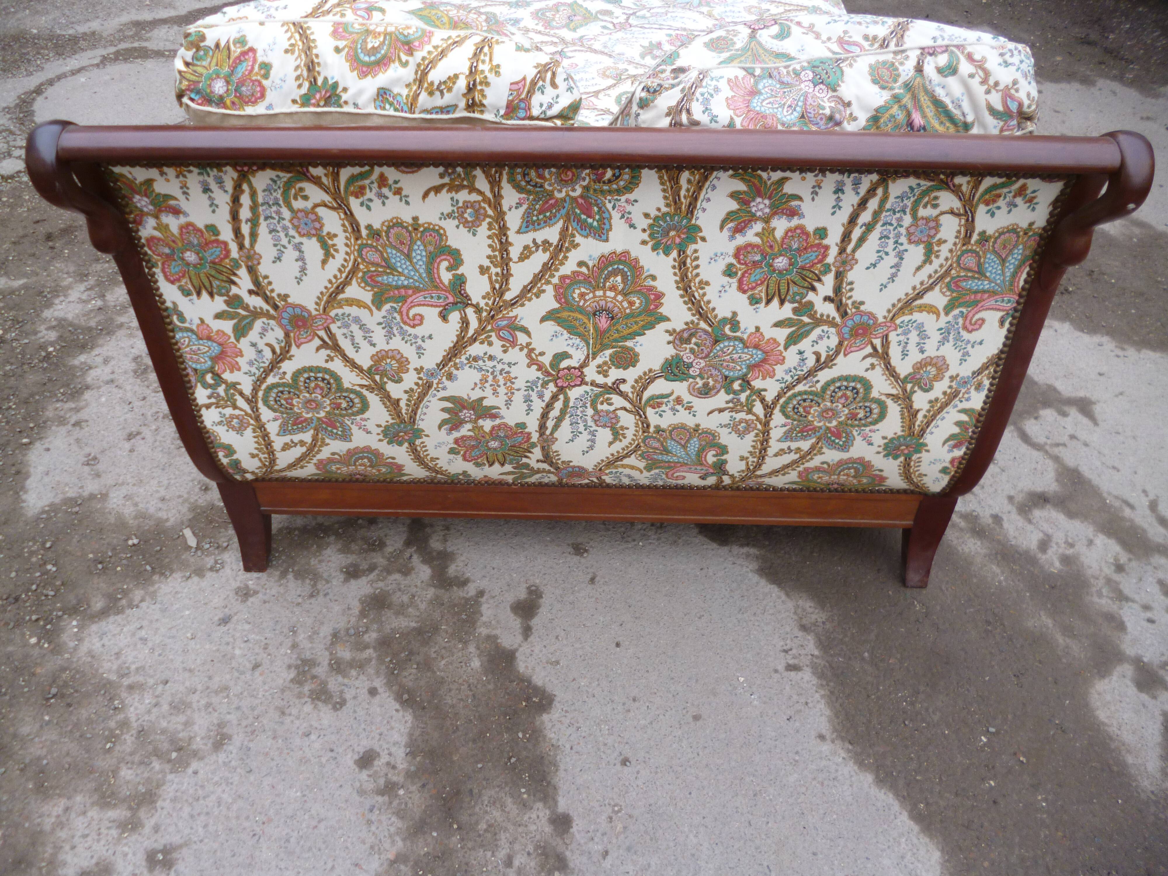 Empire style mahogany daybed