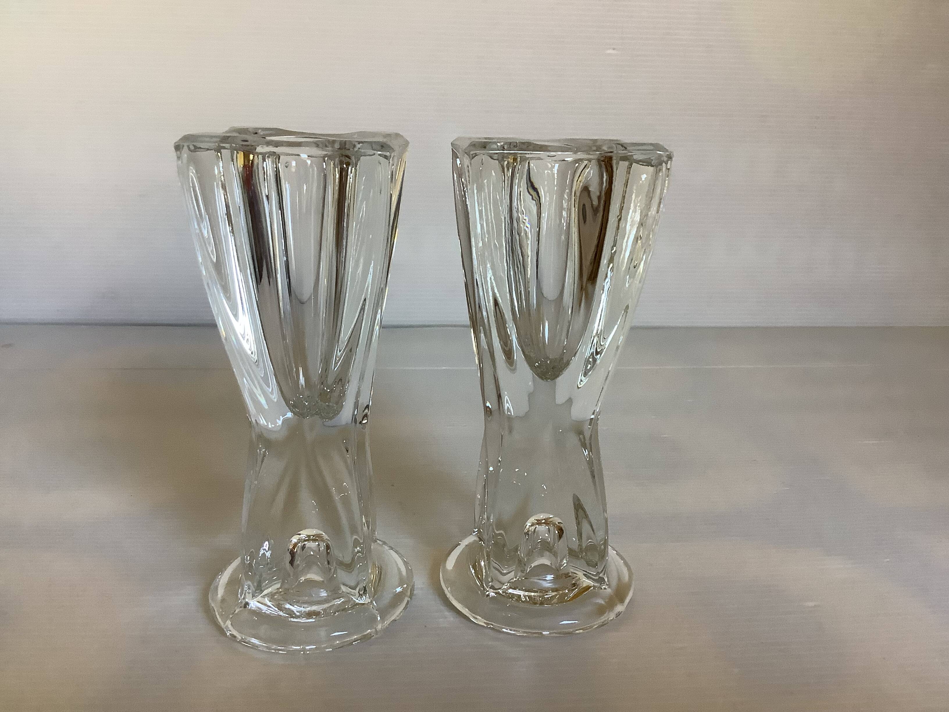 Pair of 50s vase candlesticks