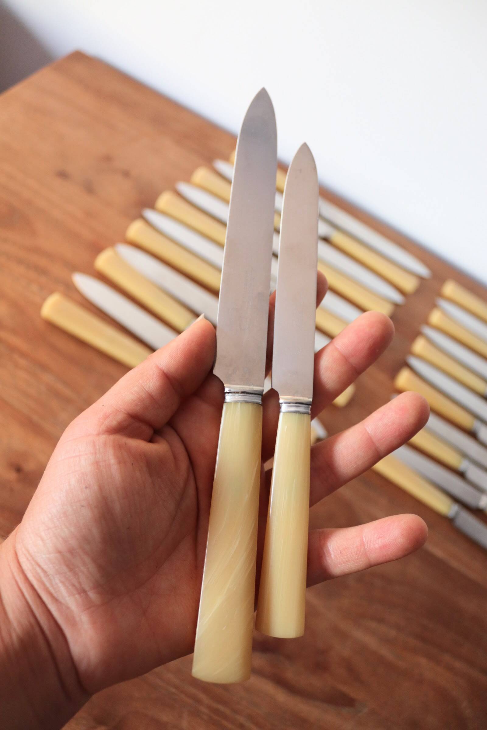 Box of 24 A. Gaudin Marseille knives