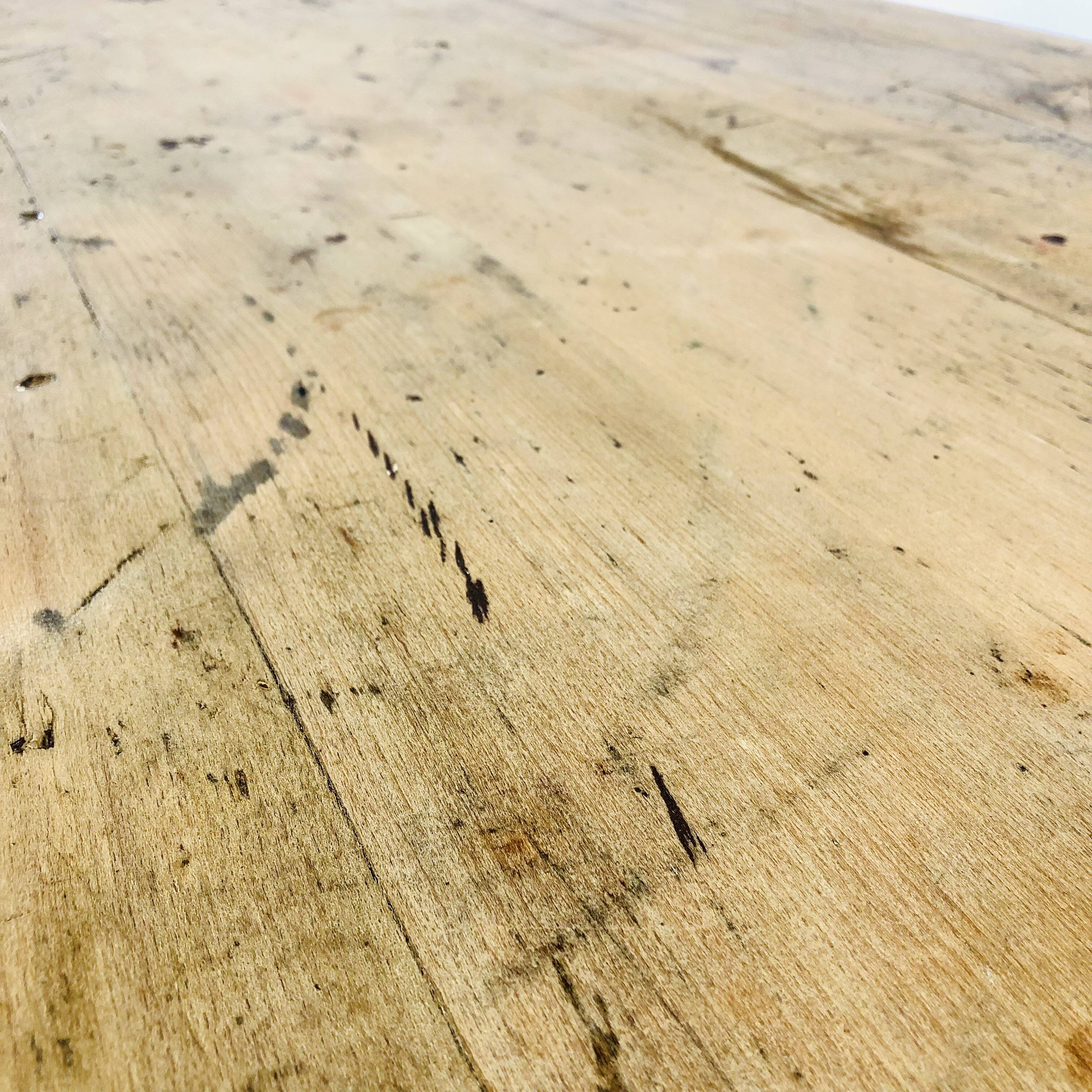 French old beech bakery table