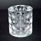 Photophore lalique modèle tokyo orné de fleurs et perles dépoli signé lalique france