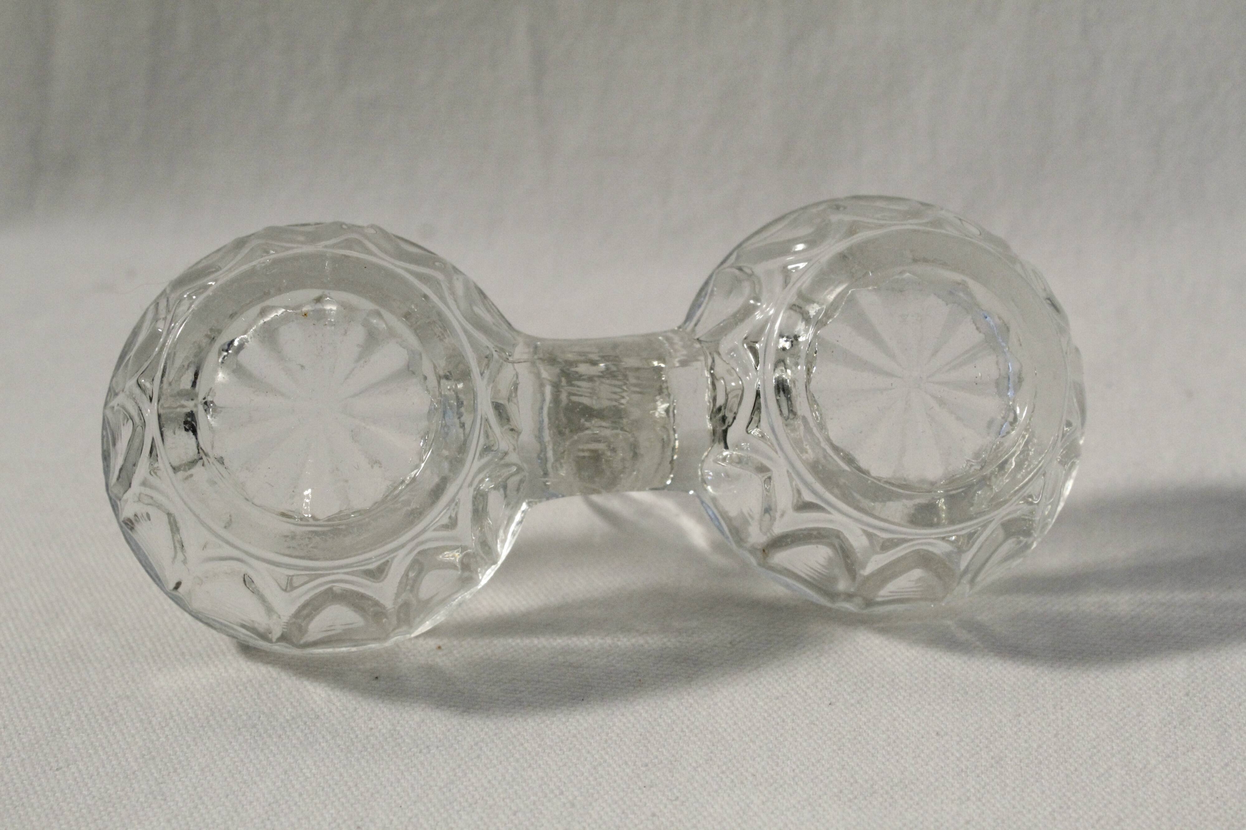 Vintage clear glass salt shaker