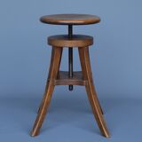 Industrial adjustable piano stool. 1930s
