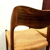Série 4 chaises palissandre