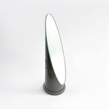 Tabletop 'Lipstick' Mirror in Glossy Grey Made in Italy, 1970s
