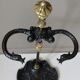 Umbrella door cast and copper, 40s