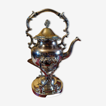 Samovar en métal agente silver on copper fin XlX début XX