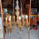 19th Bronze and Crystal Chandelier