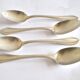 SFAM set of 4 Art Deco silver-plated teaspoons in Printania style
