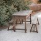 Table and benches set