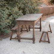 Table and benches set