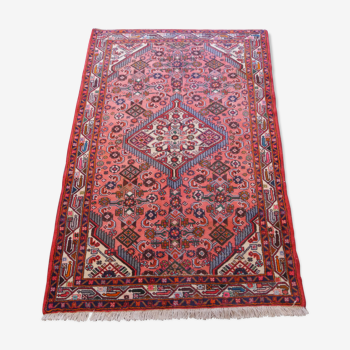 Tapis d'Orient fait main persan Hamadan vintage 103x150cm