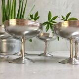 Set 6 stainless steel sorbet cups