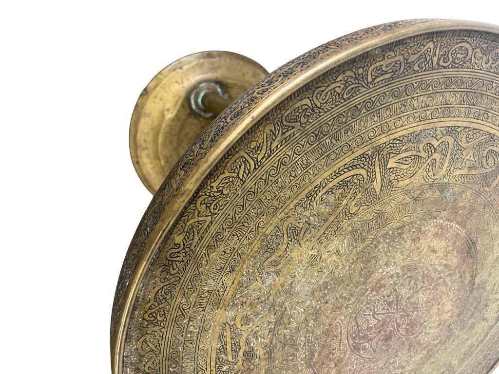 table d'appoint en laiton vintage / table de plantes