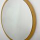 1970's Midcentury Round Wall Mirror, Czechoslovakia