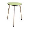 Vintage green and chrome stool