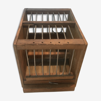 Cage à oiseaux en bois