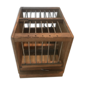 Cage à oiseaux en bois