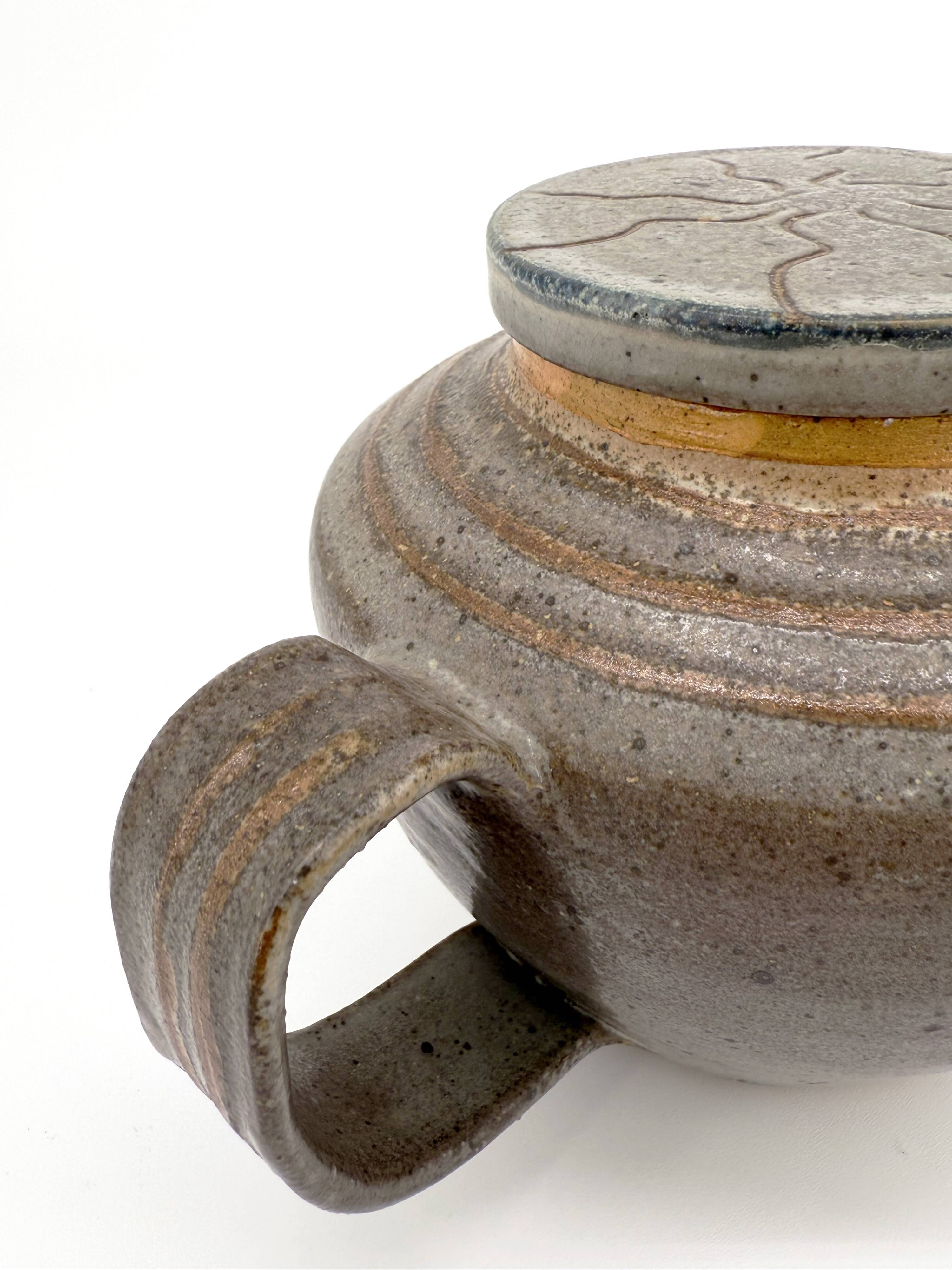 Danish glazed stoneware teapot – Japanese influences, 1960s-70s