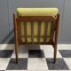 Yellow fabric and wood relax chair 1960s
