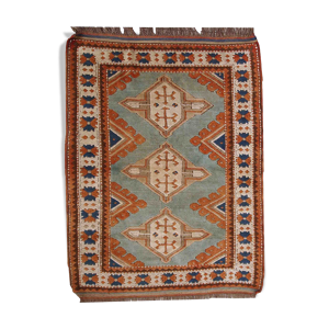 Tapis vintage Caucasien Kazak fait main 130cm x 170cm 1970