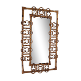 Vintage bamboo mirror
