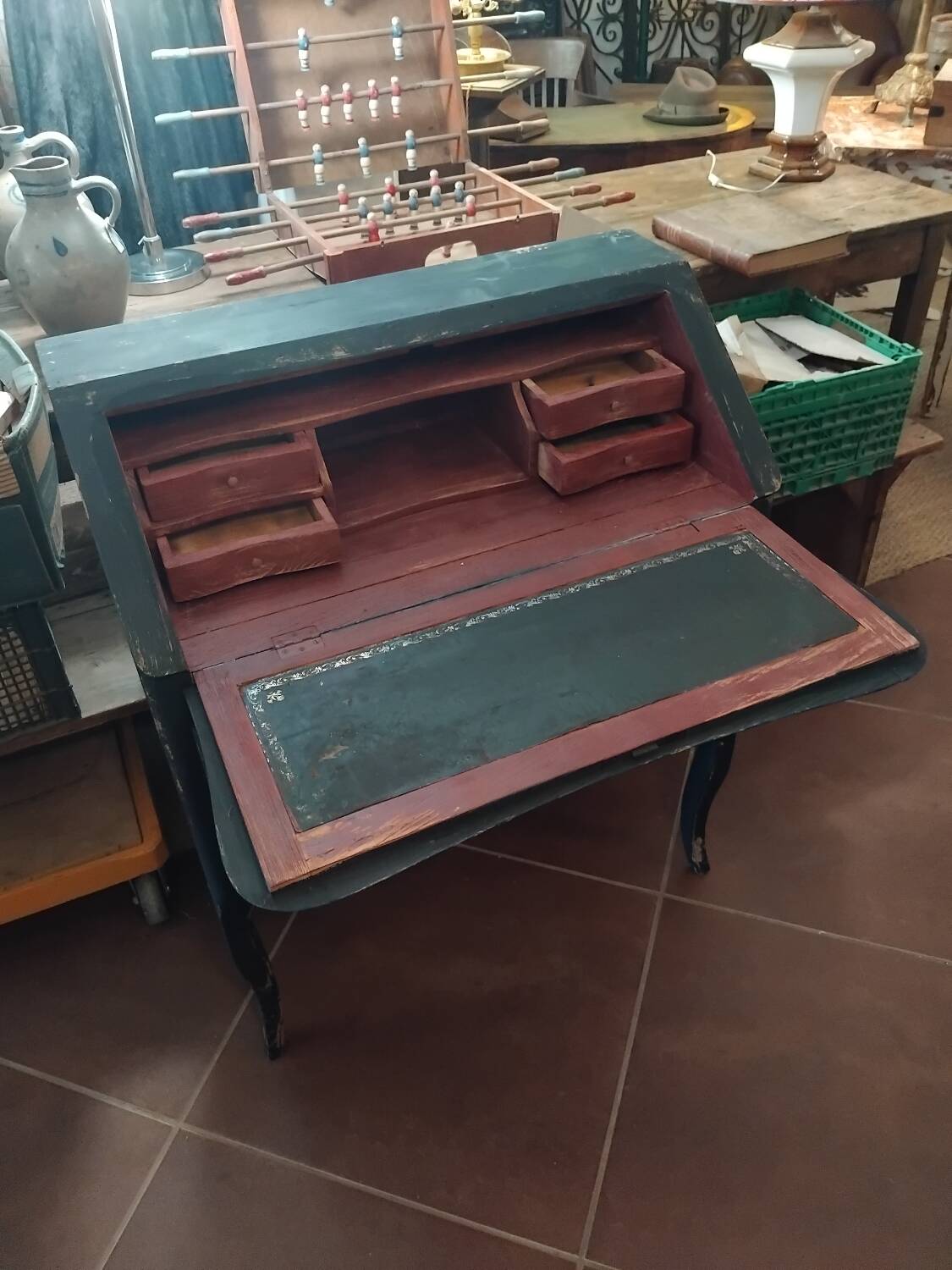 Louis XV style donkey back desk