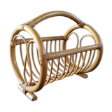 70s bamboo magazine holder