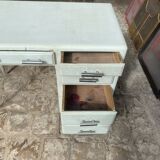 Bureau 1940 bois laqué vert amande