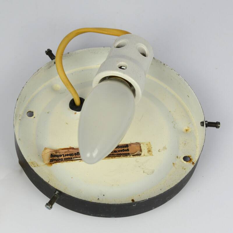Vintage glass ceiling light, 1960s