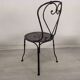 4 wrought iron garden chairs