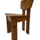 Vintage Brutalist Pine Chair 1970s Minimalist Wood Design