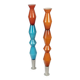 Pair of totem sculptures, 1980s