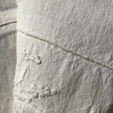 Embroidered sheet PM scalloped edge triple day central seam