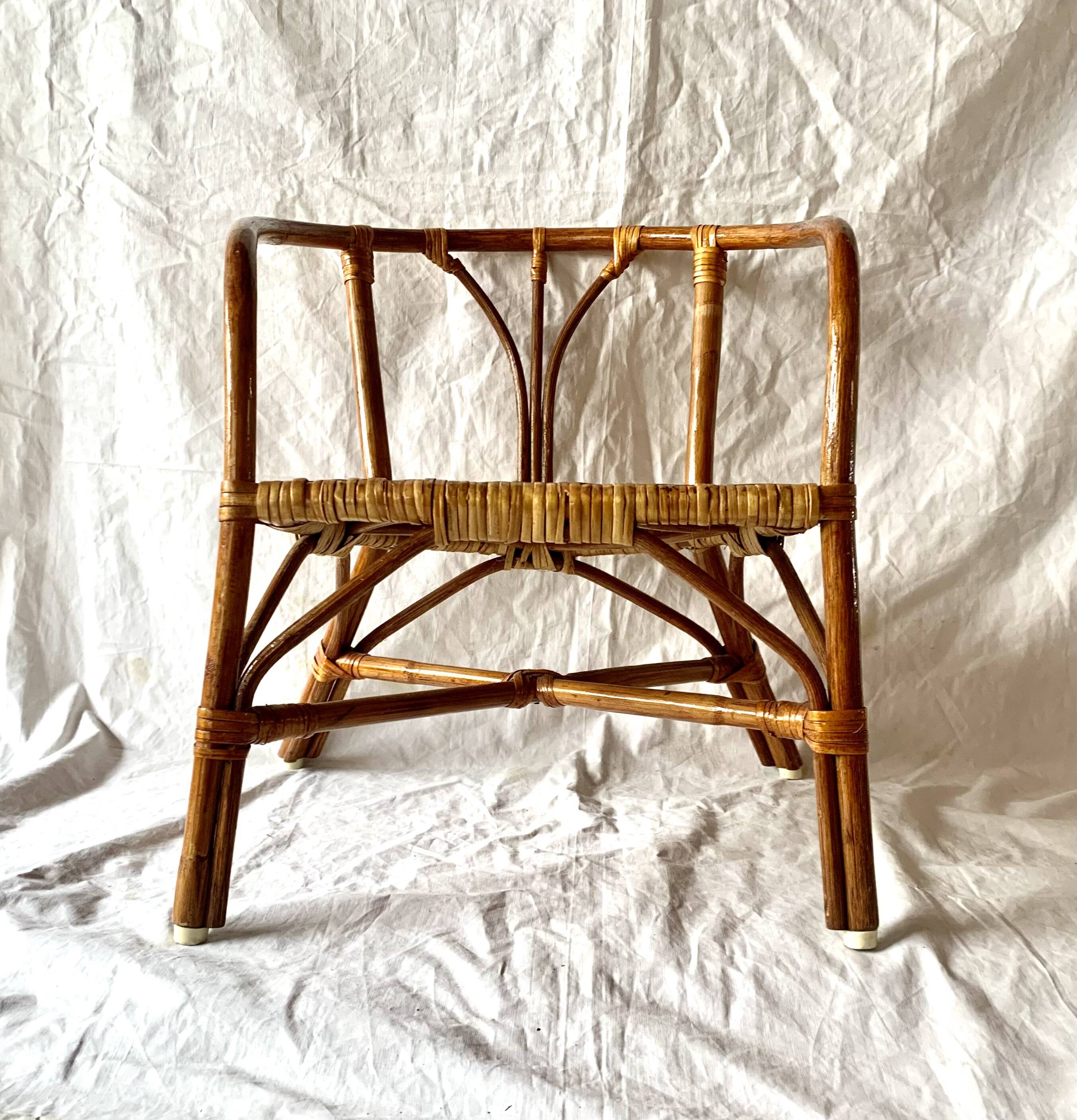 Vintage bamboo children's chair