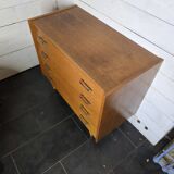 Vintage oak chest of drawers from the 60s