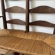 Wood and straw banquette
