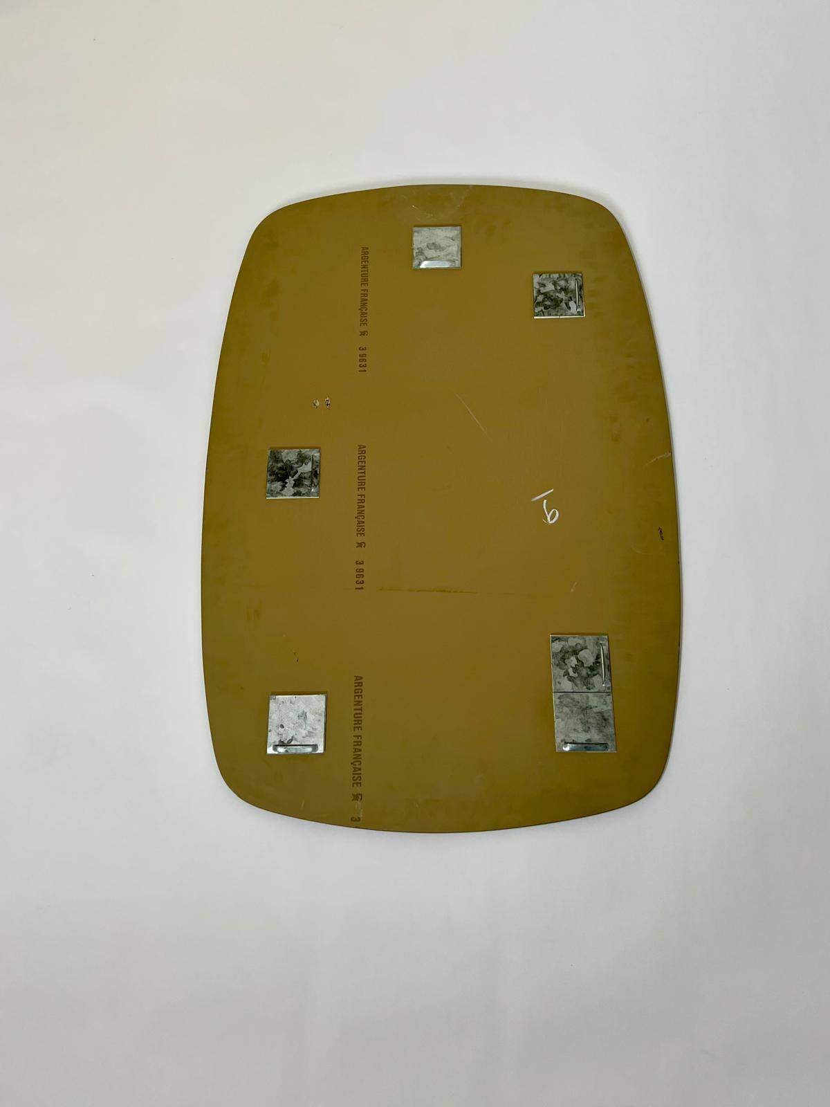 Double mirrors stacked vintage design, France, 1970s