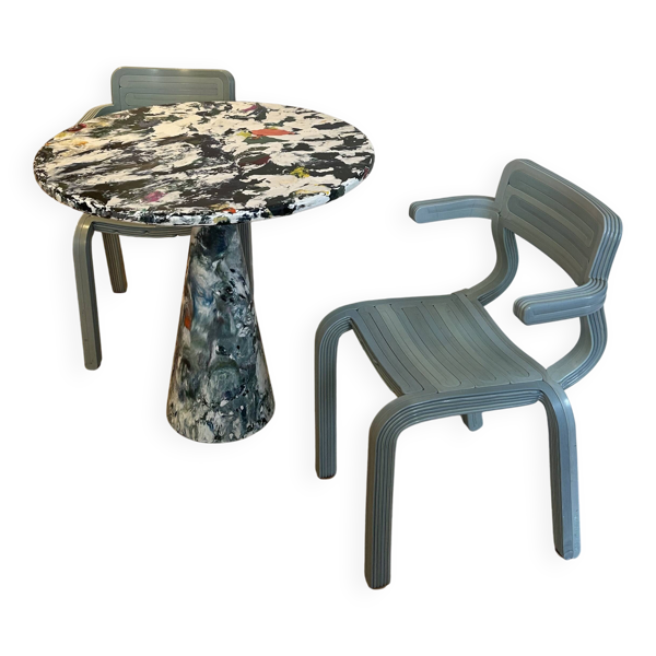 Table Meltingpot et 2 chaises RvR Dirk van der Kooij