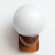 Pair of solid pine and opaline wall lights