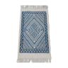 Traditional white and blue margoum carpet