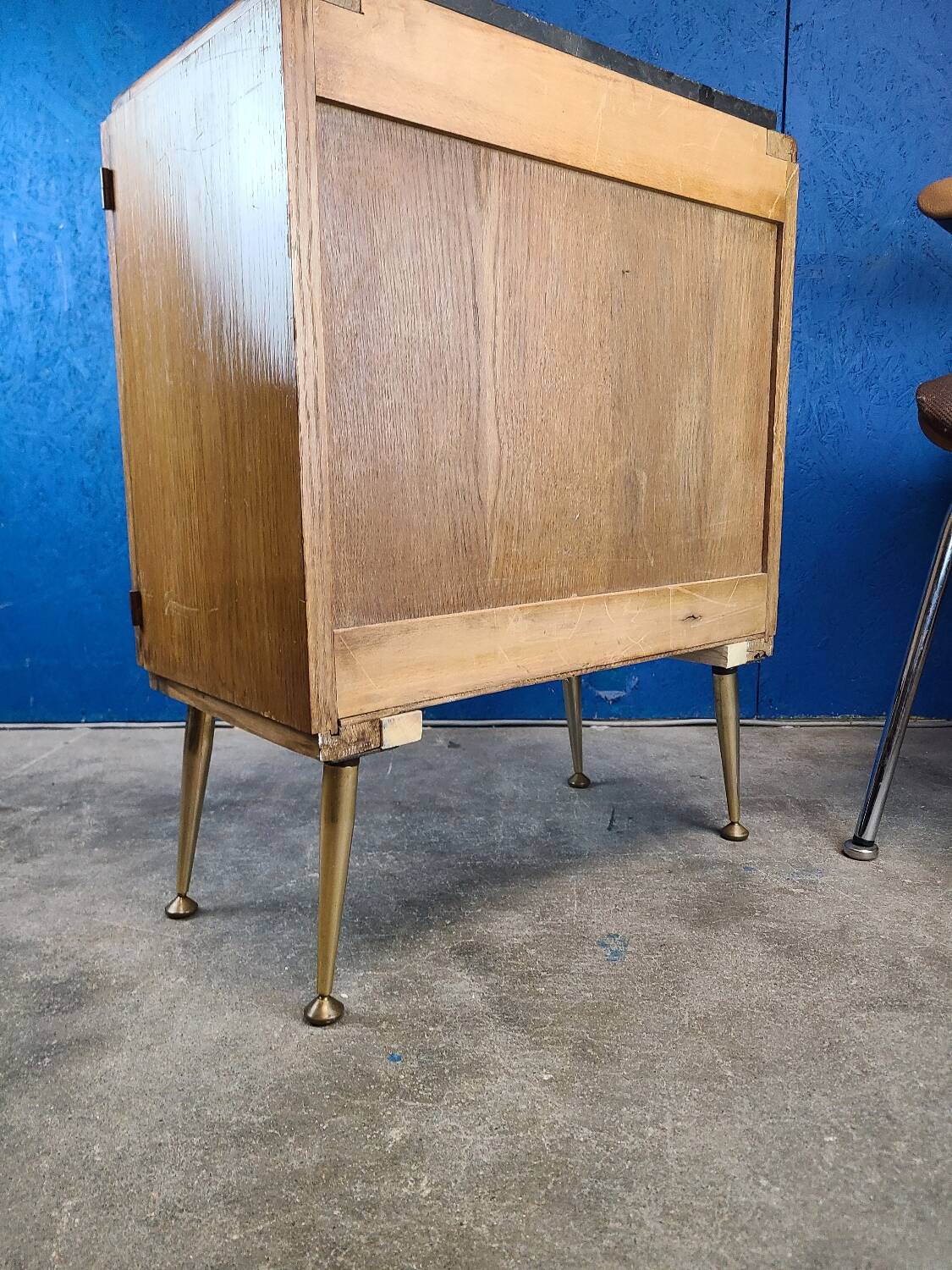 End table, vintage art deco bedside
