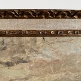 Oil on cardboard Le Croisic seaside jetty early 20th century