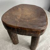 Lobi stool, made of solid wood, unique piece