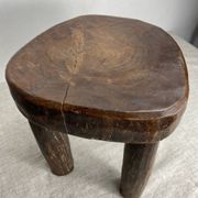 Lobi stool, made of solid wood, unique piece